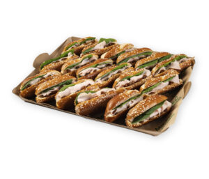 Mini pretzels de pavo con roquefort (Bandeja de 18uds)
