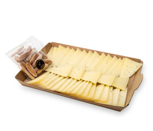 Bandeja de Queso Manchego con picos gourmet (400 gr. aprox.)