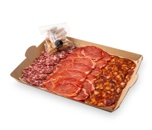 Selección de embutidos ibéricos con picos gourmet (360 gr. aprox.)